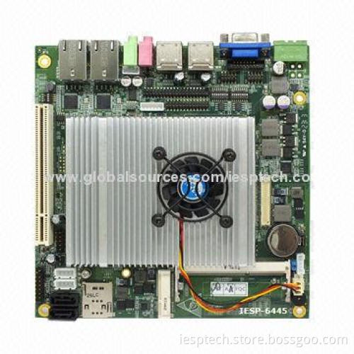 Industrial Mini-ITX Motherboard, Onboard P7550 CPU/DDR3/2GLAN/6COM/8USB/VGA/LVDS/Audio/12-24V DC In